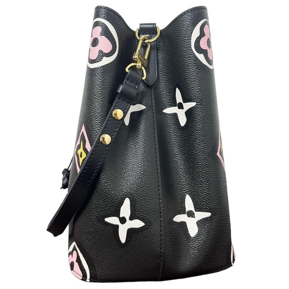 Louis Vuitton Neo Noe Black Bucket Bag Wild at Heart Giant Monogram MK Leopard - Picture 11 of 11